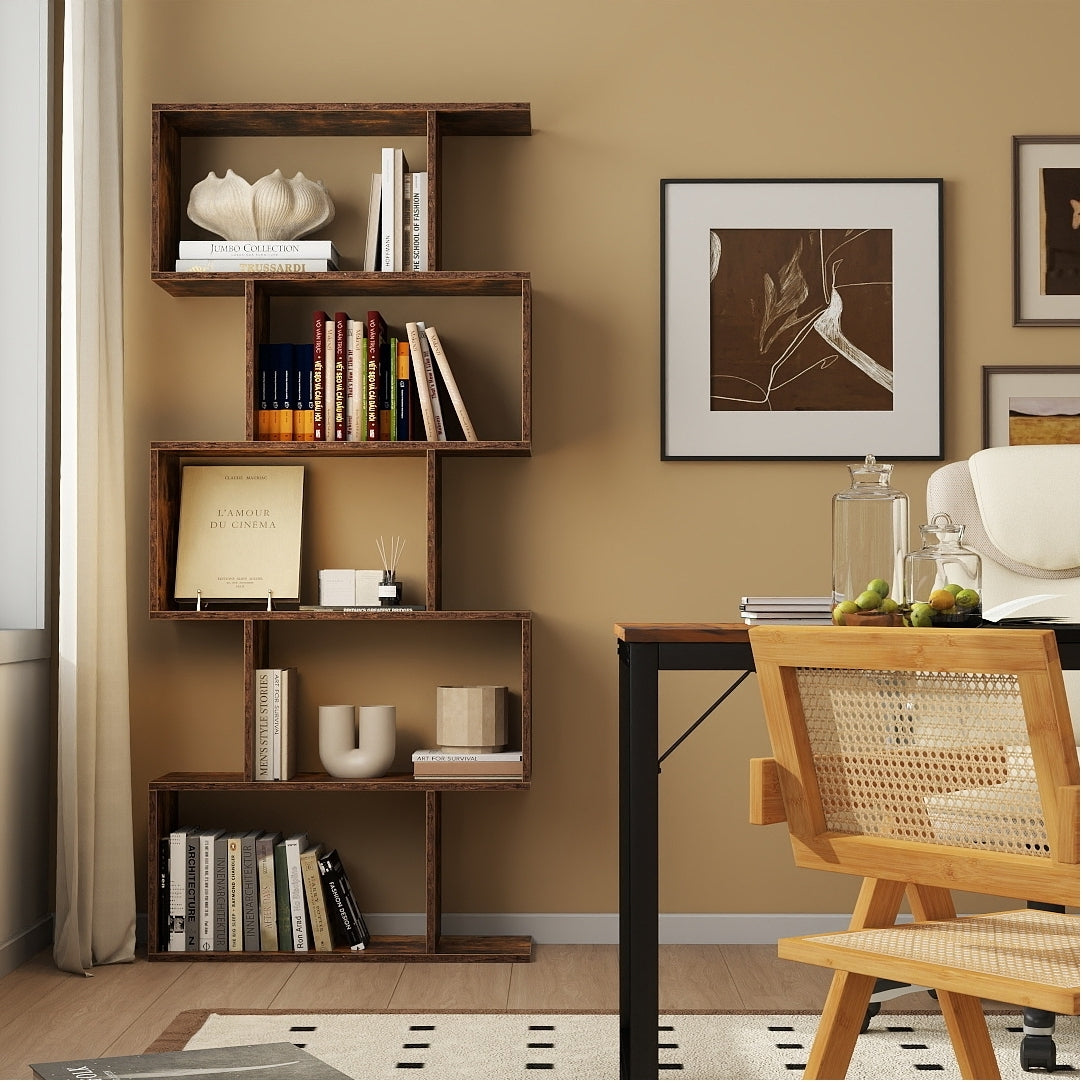 All-in-One Home Office Furniture Bundle â Ergonomic Chair  Spacious Desk  Multi-Drawer Cart  Bookshelf & Accent Chairs