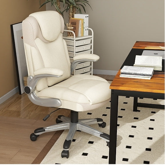 All-in-One Home Office Furniture Bundle â Ergonomic Chair  Spacious Desk  Multi-Drawer Cart  Bookshelf & Accent Chairs