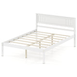 Twin/Full/Queen Size Sturdy Wooden Bed Frame with Headboard and Slat Support
