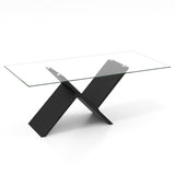 Contemporary Living Room Furniture Suite: Modern 3-Seat Teddy Velvet Sofa + 47-Inch Glass Coffee Table