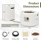40 000 BTU Fire Pit Table Set with Hideaway Tank Holder