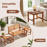 Adirondack Chair Set of 2 with Side Table for Deck Garden and Porch