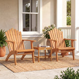 Adirondack Chair Set of 2 with Side Table for Deck Garden and Porch