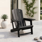 HDPE Adirondack Chairs with Realistic Wood Grain for Backyard Lawn