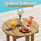 HIPS Adirondack Side Table with Weather-Resistant and Waterproof Top