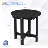 HIPS Adirondack Side Table with Weather-Resistant and Waterproof Top