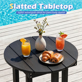 HIPS Adirondack Side Table with Weather-Resistant and Waterproof Top