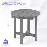 HIPS Adirondack Side Table with Weather-Resistant and Waterproof Top