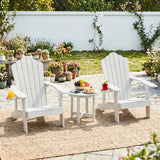 HIPS Adirondack Side Table with Weather-Resistant and Waterproof Top