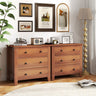 2-Pack 3 Drawer Dresser Chest of Drawers Bedside Table