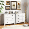 2-Pack 3 Drawer Dresser Chest of Drawers Bedside Table