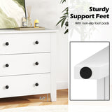 2-Pack 3 Drawer Dresser Chest of Drawers Bedside Table