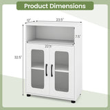 Bathroom Cabinet Set with 59 Inch Tall Cabinet and 2-Door Floor Cabinet