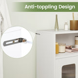 Bathroom Cabinet Set with 59 Inch Tall Cabinet and 2-Door Floor Cabinet