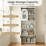 Bathroom Cabinet Set with 59 Inch Tall Cabinet and 2-Door Floor Cabinet