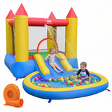 Kids Water Park Wet Dry with Splash Pool and 380W Blower
