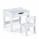 Wooden Kids Desk and Chair Set for Reading Drawing Playing
