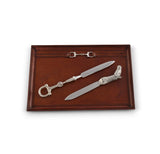 Premium Genuine Leather Equestrian Bit Catchall Tray