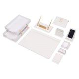 MOOG Luxury Desk Set - Double Document Tray- Green - 13 PCS