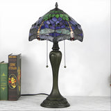 Vintage Tiffany Lamp with Dragonfly Glasswork