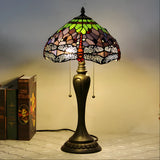 Vintage Tiffany Lamp with Dragonfly Glasswork