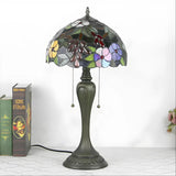 Real Tiffany Lamp with Vintage Grape Glasswork