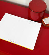 Weekly Desk Planners edged in Gold, Yellow, or Blush