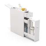White Bathroom Cabinet Space Saver Storage Organizer
