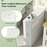 White Bathroom Cabinet Space Saver Storage Organizer