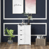 Standing Indoor Wooden Cabinet with 4 Drawers