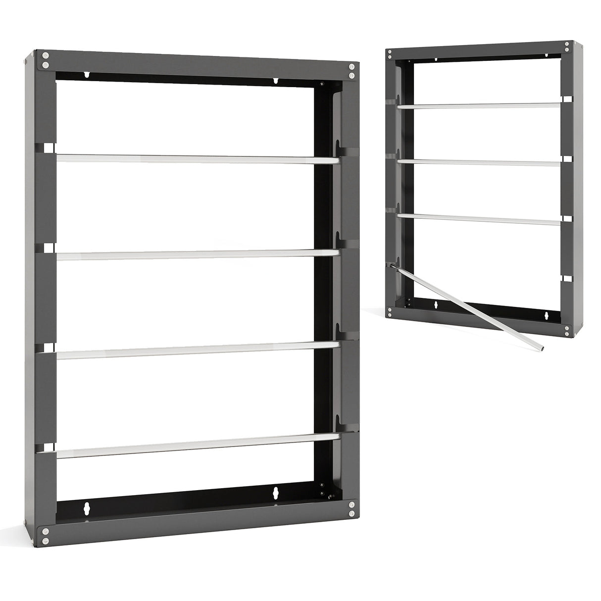 Wire Spool Rack with 4 Rods for Electrical Industrial and Retail Use-Gray