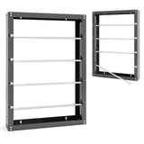 Wire Spool Rack with 4 Rods for Electrical Industrial and Retail Use-Gray