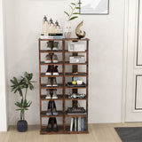 7-Tier Shoe Rack Practical Free Standing Shelves Storage Shelves