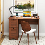 Wooden Vintage Computer Desk with 2 Drawers for Home and Office