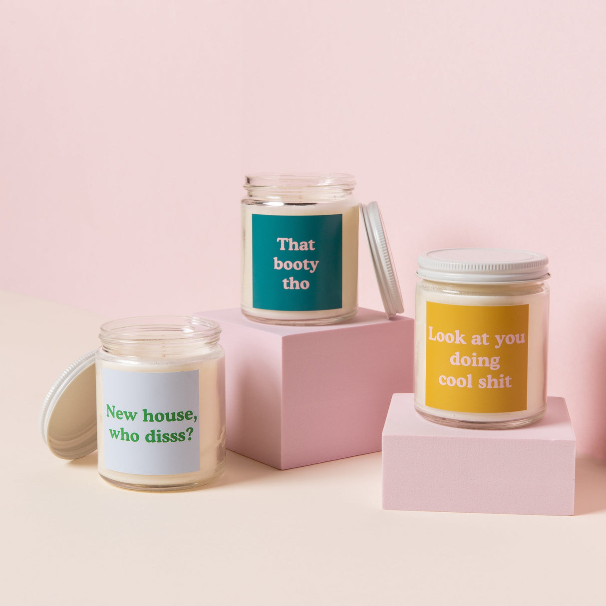 Candle Jar w/Lid - Yippie