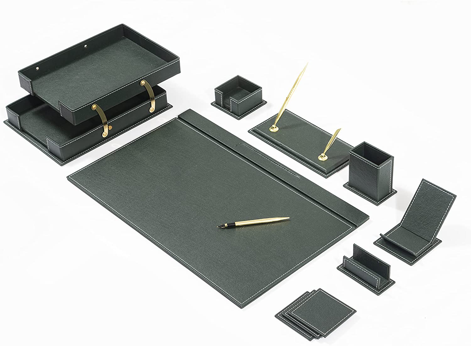 MOOG Luxury Desk Set 9 Pieces-Desk Office Accessories-Storage-Desk Org -  Moogdesk