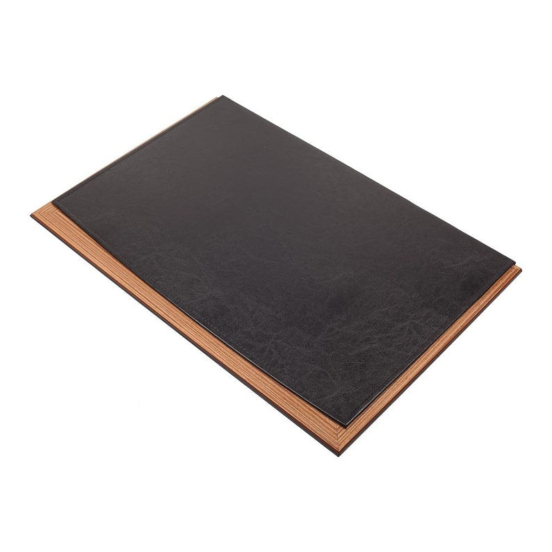 MOOG Leather Desk Pad With Wood Combination