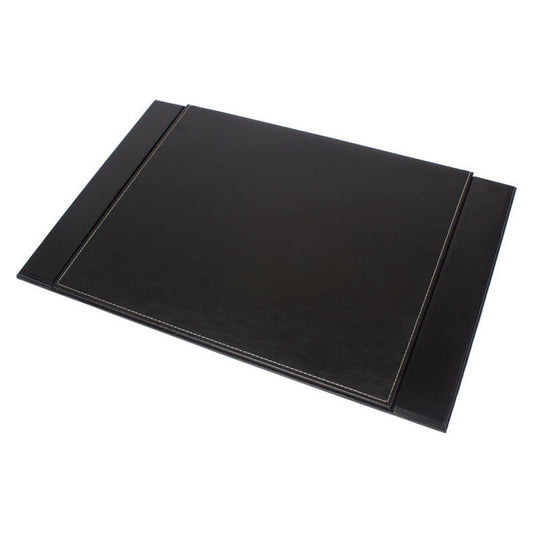 MOOG Leather Desk Pad | Prestige Desk Pad Mahogany Wood Combination | Desk Pad With Cover | Bordeaux Leather