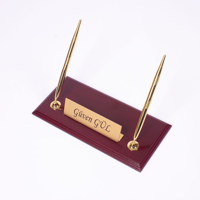 Lux Prestij Wood Desk Set-Office Organizer Set-Leather Desk Organizer-Combination-Best Gift-Leather Desk Set - Desk Accessories