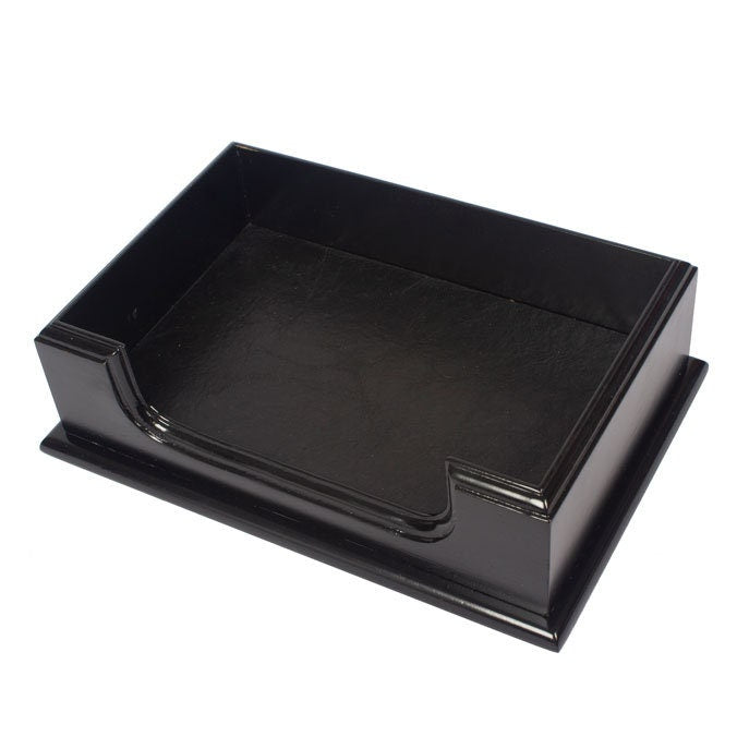 Prestij Wood Desk Set-Black Office Product-Set-Leather Desk Organizer-Combination-Best Gift-Leather Desk Set - Birthday Gift