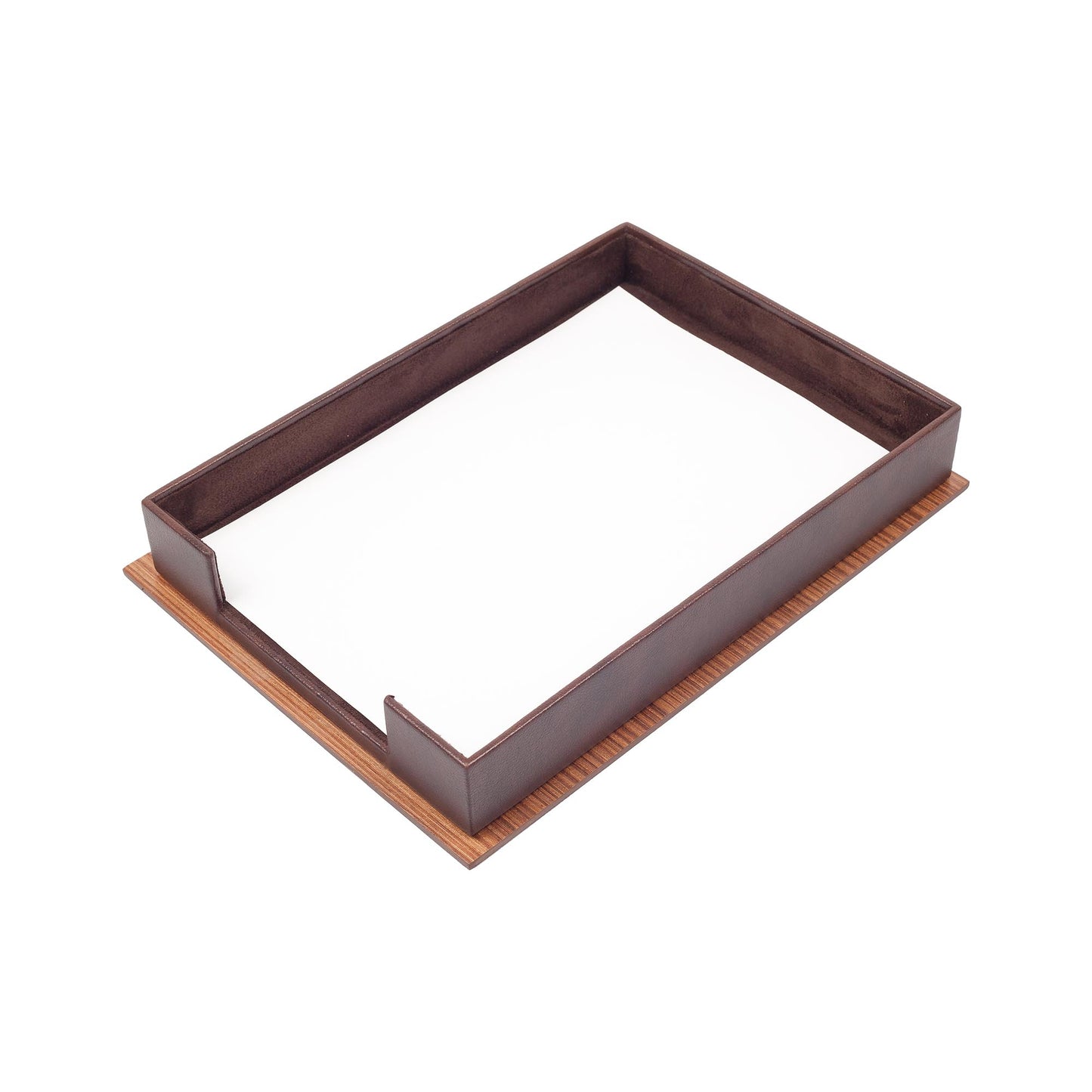 MOOG  Star Wooden & Leather Document Tray